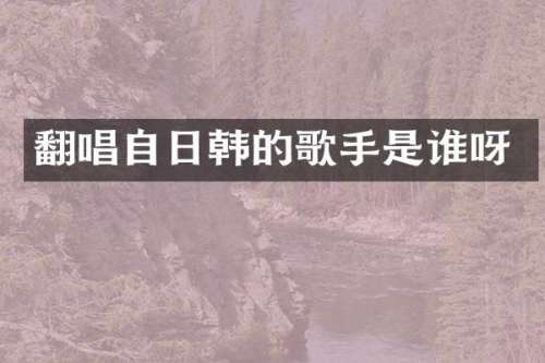 翻唱自日韩的歌手是谁呀