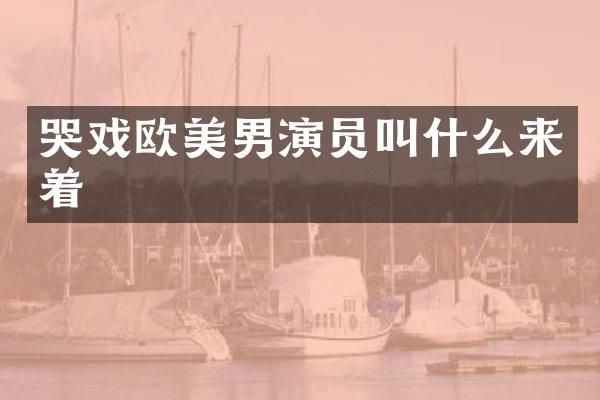 哭戏欧美男演员叫什么来着