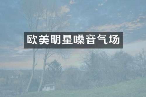 欧美明星嗓音气场