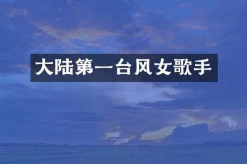 大陆第一台风女歌手