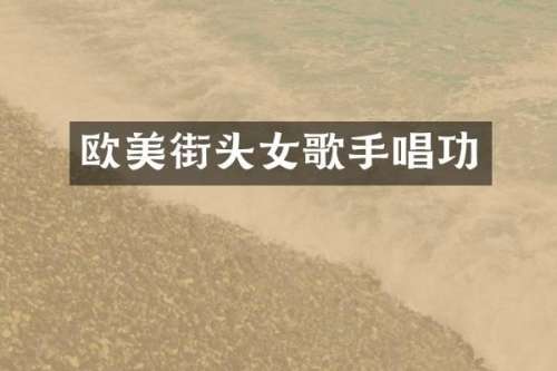 欧美街头女歌手唱功