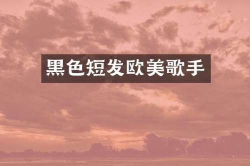 黑色短发欧美歌手