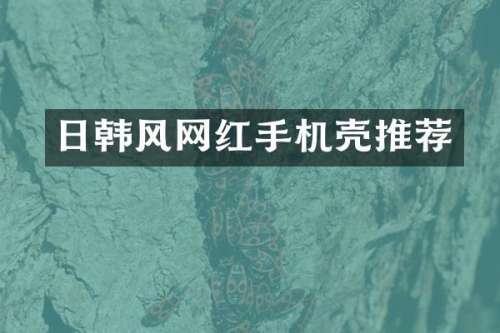 日韩风网红手机壳推荐