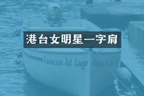 港台女明星一字肩