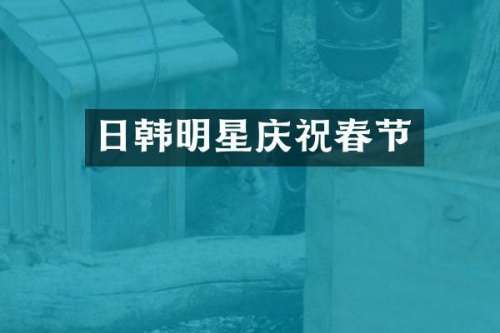 日韩明星庆祝春节