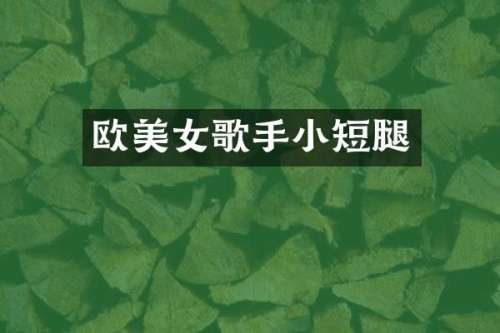 欧歌手小短腿