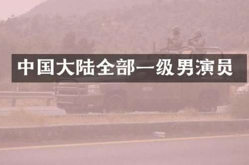 中国大陆全部一级男演员