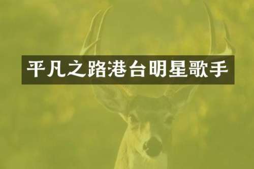 平凡之路港台明星歌手