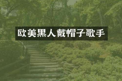 欧美黑人戴帽子歌手