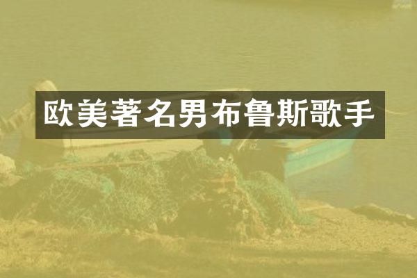 欧美著名男布鲁斯歌手