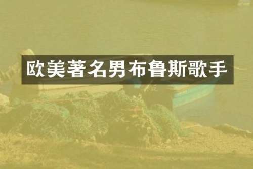 欧美著名男布鲁斯歌手
