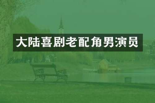 大陆喜剧老配角男演员