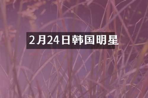 2月24日韩国明星