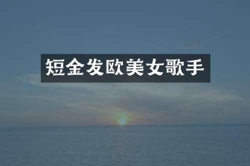 短金发欧歌手