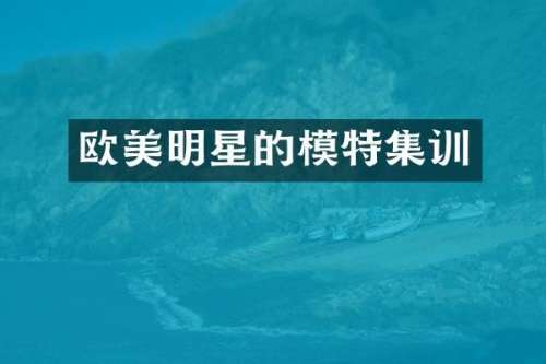 欧美明星的模特集训