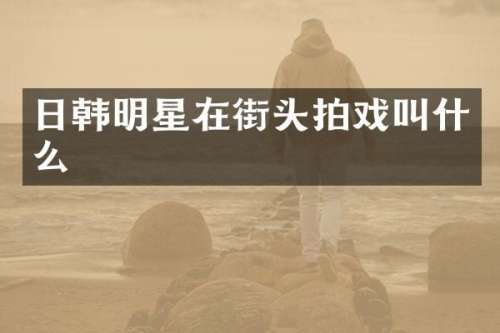 日韩明星在街头拍戏叫什么
