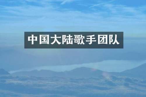 中国大陆歌手团队