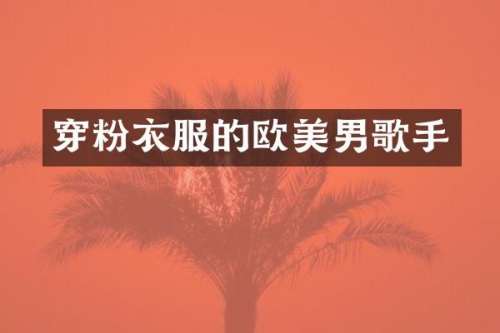 穿粉衣服的欧美男歌手