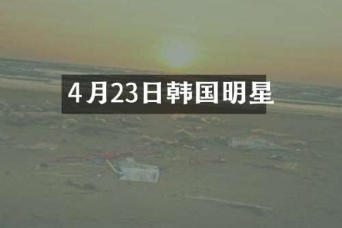 4月23日韩国明星