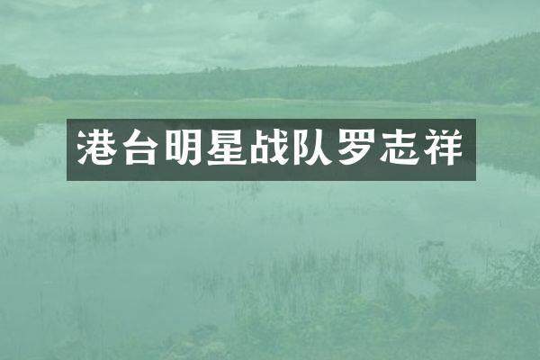 港台明星战队罗志祥