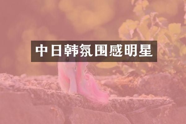 中日韩氛围感明星