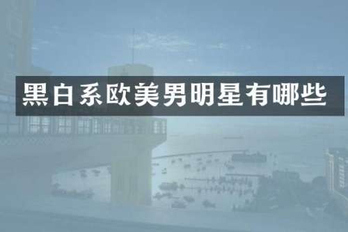黑白系欧美男明星有哪些