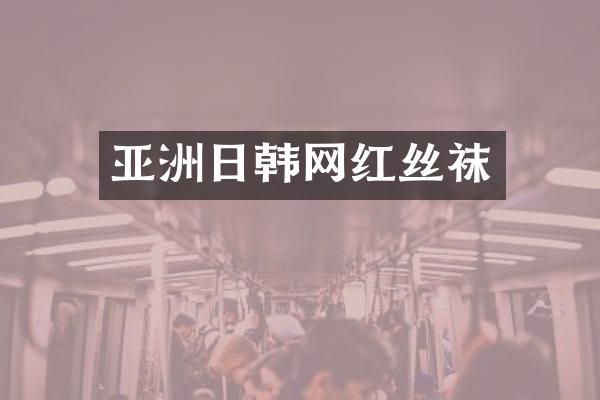 亚洲日韩网红丝袜
