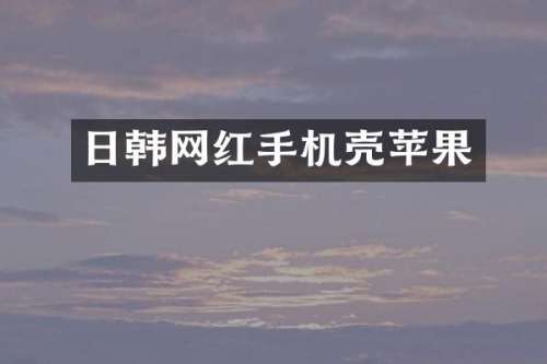 日韩网红手机壳苹果