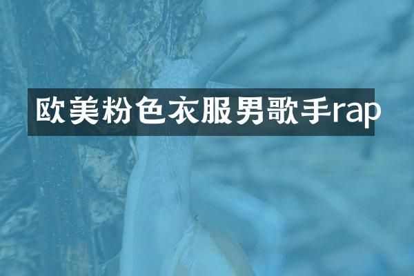 欧美粉色衣服男歌手rap