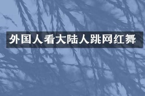 外国人看大陆人跳网红舞