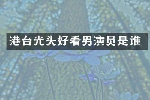 港台光头好看男演员是谁