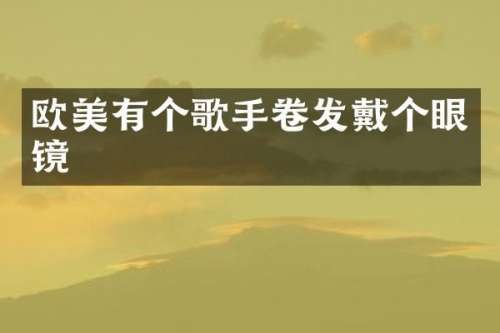 欧美有个歌手卷发戴个眼镜