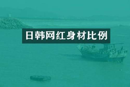 日韩网红身材比例