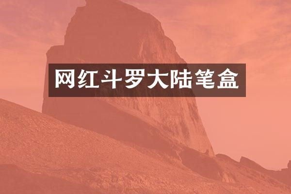 网红斗罗大陆笔盒