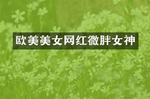 欧美网红微胖女神