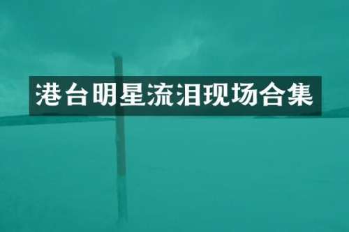 港台明星流泪现场