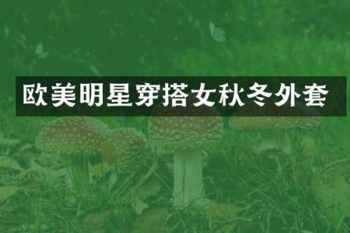 欧美明星穿搭女秋冬外套