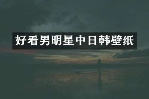 好看男明星中日韩壁纸
