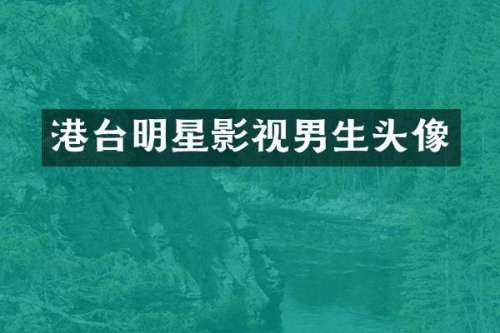 港台明星影视男生头像
