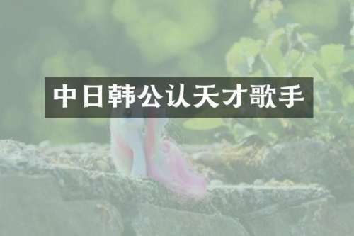 中日韩公认天才歌手