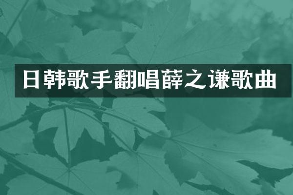 日韩歌手翻唱薛之谦歌曲