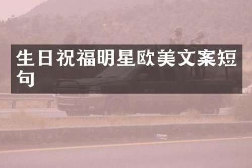 生日祝福明星欧美文案短句