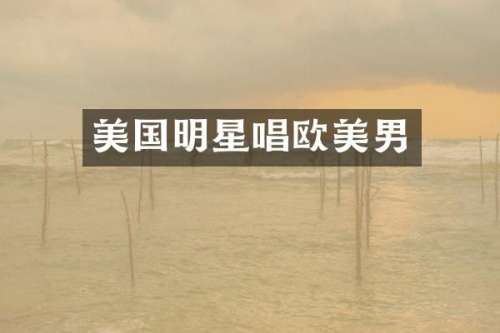 美国明星唱欧美男