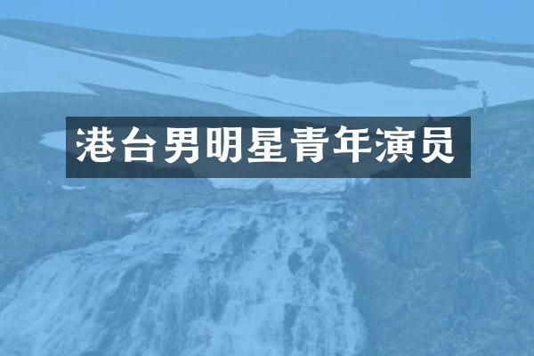 港台男明星青年演员