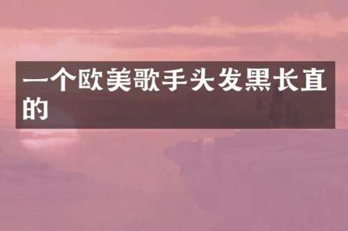 一个欧美歌手头发黑长直的