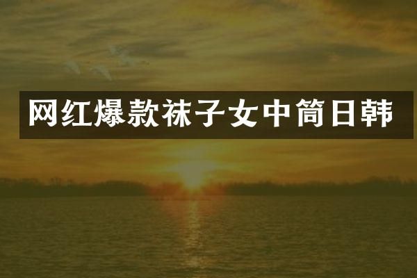 网红爆款袜子女中筒日韩