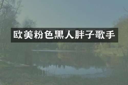 欧美粉色黑人胖子歌手