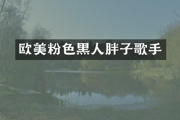 欧美粉色黑人胖子歌手