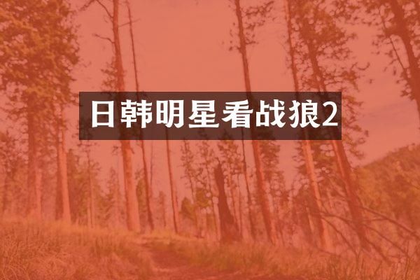 日韩明星看战狼2