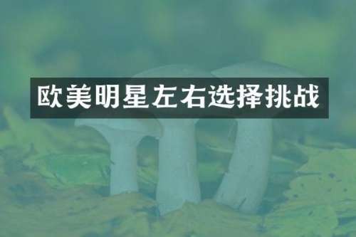 欧美明星左右选择挑战
